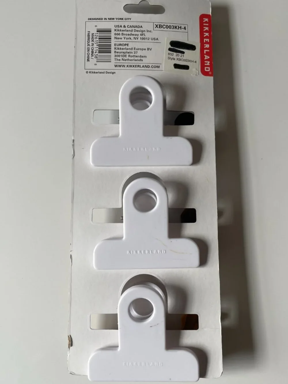 NWT Kikkerland Dachshund Dog Bag Clips Set of 3 Black Tan Brown